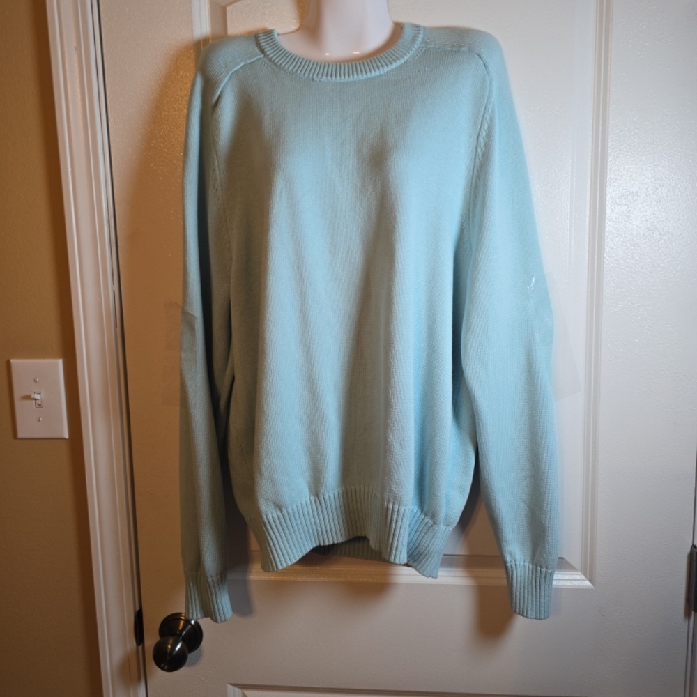 J. Crew Men's/womens Tiffany Blue Crewneck Sweater